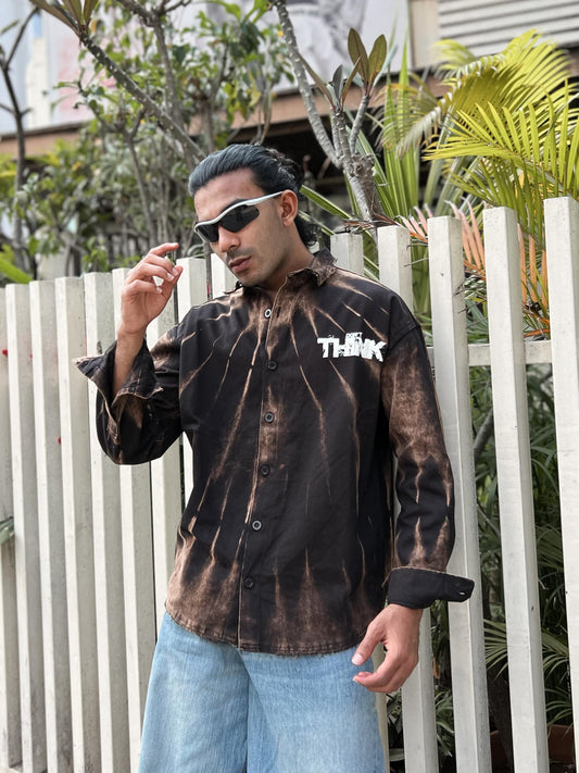 Don’t Think Acid Wash Shirt