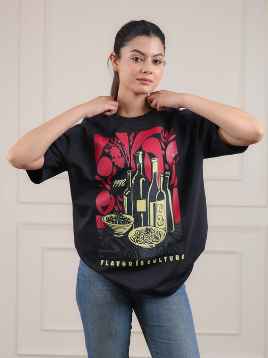 Roars “Flavor Is Culture” Oversized Graphic T-Shirt – Vintage 1998 Edition