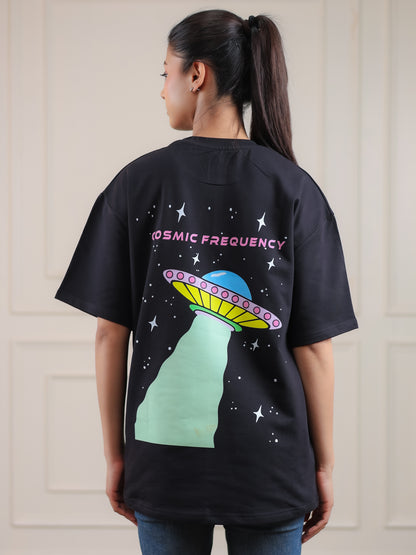 COSMIC FREQUENCY OVERSIZED T-SHIRT