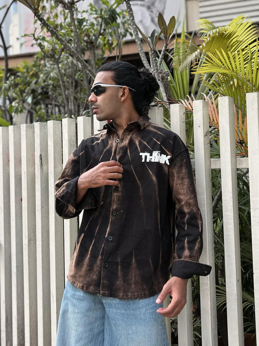 Don’t Think Acid Wash Shirt