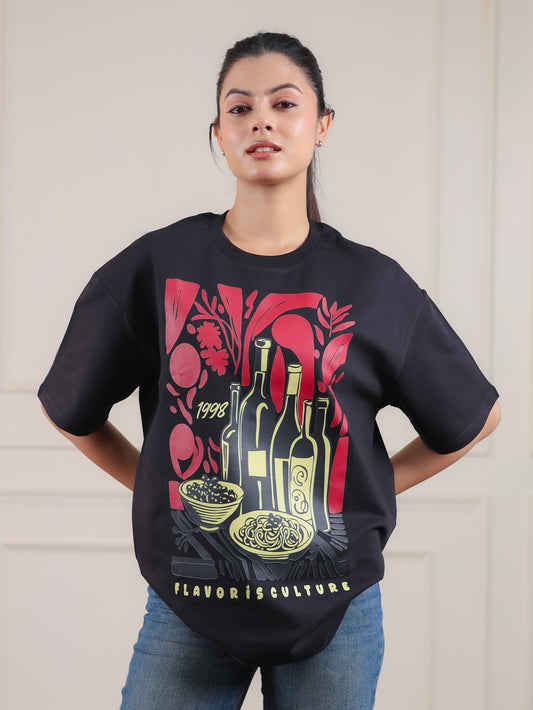 Roars “Flavor Is Culture” Oversized Graphic T-Shirt – Vintage 1998 Edition