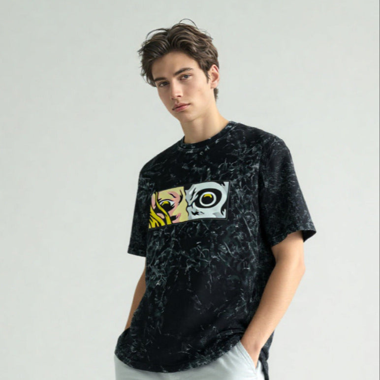Anime Eye Frame Regular Fit T-shirt