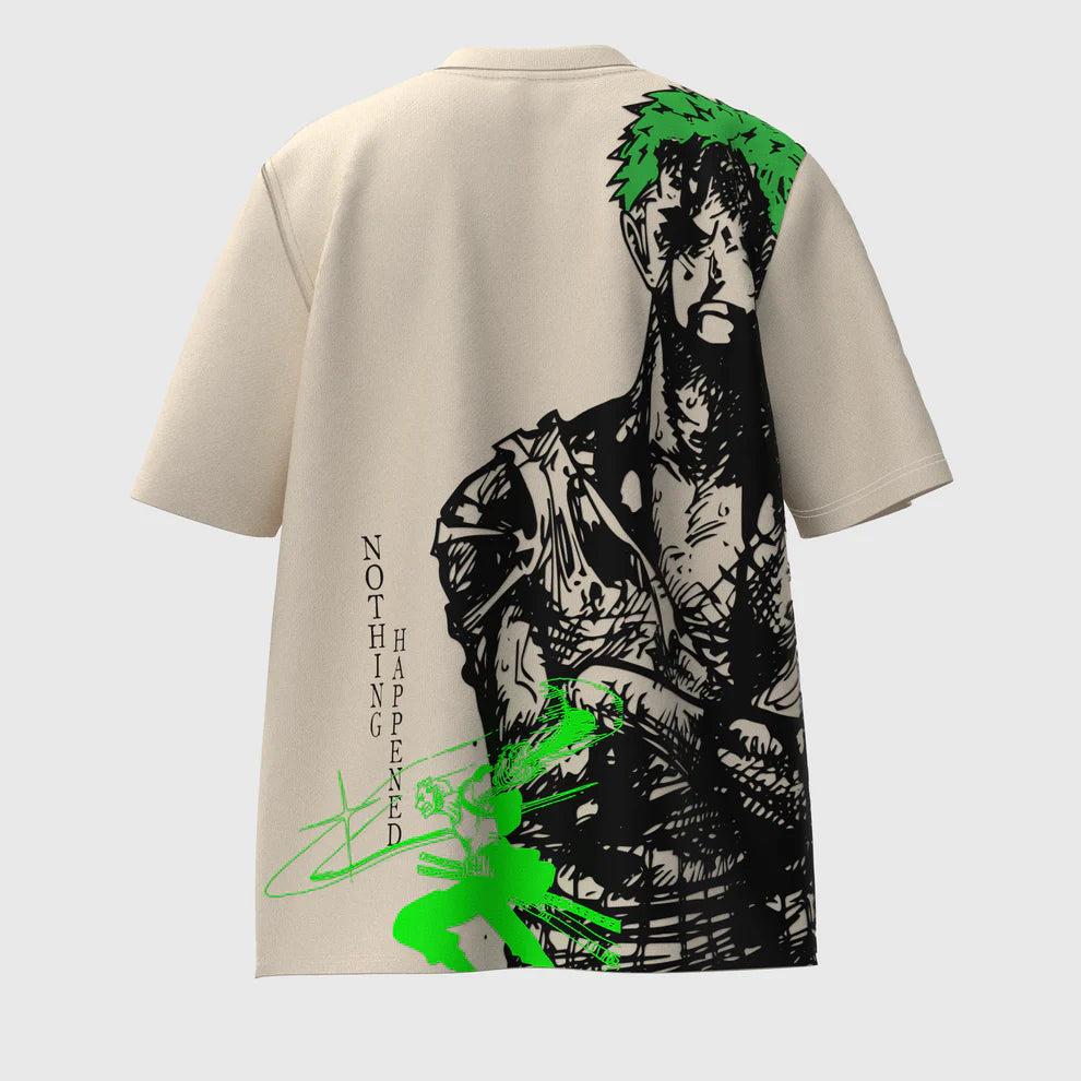 Anime Warrior Oversized T-Shirt – Neon Strike Edition